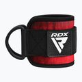 Curele cu cârlig pentru gleznă RDX A4 Ankle Straps For Gym Cable Machine red