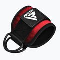 Curele cu cârlig pentru gleznă RDX A4 Ankle Straps For Gym Cable Machine red 2