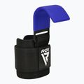 Curele pentru ridicat greutăți cu cârlige  RDX W5 Weight Lifting Hook Strap blue 2