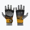 RDX Weight Lifting X1 Long Strap mănuși de antrenament negru / galben WGN-X1Y 5