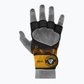RDX Weight Lifting X1 Long Strap mănuși de antrenament negru / galben WGN-X1Y 6