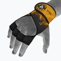 RDX Weight Lifting X1 Long Strap mănuși de antrenament negru / galben WGN-X1Y 7