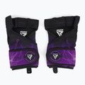 RDX Weight Lifting X1 Long Strap mănuși de antrenament negru și violet WGN-X1PR 2