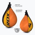 Pară de box RDX Speed Ball Leather Multi negru-galben 2SBL-S2YU 5