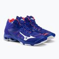 Încălțăminte de volei pentru bărbați Mizuno Wave Lightning Z5 Mid, albastru, V1GA190500 5