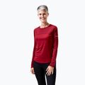 Longsleeve de antrenament pentru femei Berghaus Voyager Tech Tee Basecrew syrah/red dahlia