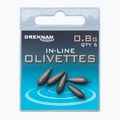 Drennan prin gaura de măsline cu greutăți 5 buc. maro TOOIO175