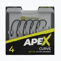 Ridge Monkey Ape-X Curve Cârlige ghimpate gri RMT285 2