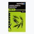 Adaptoare pentru alimentator Matrix Hooklength Swivels Dimensiune 7 buc. argintiu GAC365