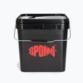 Spomb pătrat pătrat de pescuit găleată negru DBT001 2