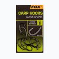 Fox Curve Shank cârlige pentru crap negru CHK234 2