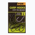 Cârlige de crap Fox Stiff Rig Beaked negru CHK240 2