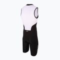 Combinezon de triathlon pentru bărbați ZONE3 Lava Long Distance Trisuit black/white/red 2