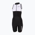 Combinezon de triatlon pentru femei ZONE3 Lava Long Distance Trisuit black/white/green