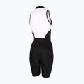 Combinezon de triatlon pentru femei ZONE3 Lava Long Distance Trisuit black/white/green 2