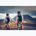Combinezon de triatlon pentru femei ZONE3 Lava Long Distance Full Zip SS Aero Suit black/white/green 5