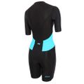 Combinezon de triatlon pentru femei ZONE3 Activate SS Full Zip Trisuit black/turquoise 2