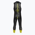 Costum de triathlon pentru bărbați ZONE3 Sleeveless Vision black/lime/gun metal 3