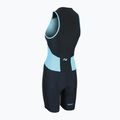 Combinezon de triatlon pentru femei ZONE3 Activate Trisuit black/turquoise 3