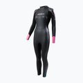 Costum de înot pentru femei ZONE3 Aspect Breaststroke 3.5 mm negru/roz
