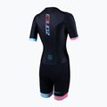 Costum de triatlon pentru femei ZONE3 Activate+ Trisuit black/neon 2