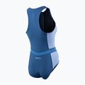 Costum de înot pentru femei ZONE3 Yulex Sleeveless multi blue/white 2