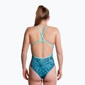 Costum de baie întreg pentru femei ZONE3 Strap Back teal tie dye 5
