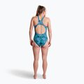 Costum de baie întreg pentru femei ZONE3 Classic teal tie-dye 6