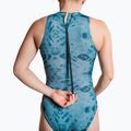 Costum de baie întreg pentru femei ZONE3 High Neck Costume teal tie dye 9