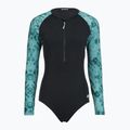 Costum de baie întreg pentru femei ZONE3 Long Sleeve teal tie dye
