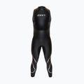 Costum de triatlon pentru bărbați ZONE3 Glide Sleeveless Wetsuit black/grey