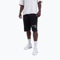 Pantaloni scurți de antrenament pentru bărbați BOXRAW Sparring Club Sweat washed black