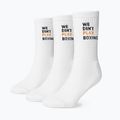 Șosete pentru bărbați BOXRAW We Don't Play Boxing Crew 3 pairs white