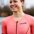 Costum de triatlon pentru femei HUUB Commit Long Course Suit negru/coral 3
