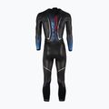 Costum de triatlon pentru bărbați HUUB Agilis II Back Zip 3.5 metallic blue 2