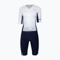 Combinezon de triatlon pentru femei HUUB Anemoi 3 SUB22 white/navy/pink