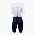 Combinezon de triatlon pentru femei HUUB Anemoi 3 SUB22 white/navy/pink 2
