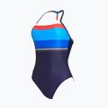 Costum de baie o singură piesă pentru femei Zoggs Pop Block T Back alb / roșu / albastru / marin