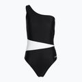 Costum de baie o singură piesă pentru femei Zoggs Lattice One Shoulder albastru / alb
