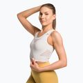 Femei Gymshark Energy Energy Seamless Crop Top cremă alb cremă