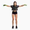 Tricou de antrenament pentru femei Gymshark Zone Graphic Crop negru/lime 2