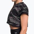 Tricou de antrenament pentru femei Gymshark Zone Graphic Crop negru/lime 4