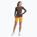 Tricou de antrenament pentru femei cu mânecă lungă Gymshark Vital Seamless Top maro/alb 2