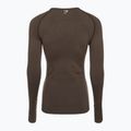 Tricou de antrenament pentru femei cu mânecă lungă Gymshark Vital Seamless Top maro/alb 7