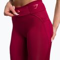 Jambiere de antrenament pentru femei Gymshark Pulse Pulse roșu burgundia 4