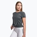 Tricou de alergare Gymshark Running Top SS pentru femei de culoare închisă/gri pentru antrenament