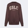 Hanorac de antrenament pentru femei Gymshark Gfx Gslc Oversized maro 5