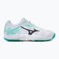 Pantofi de tenis pentru femei Mizuno Break Shot 3 AC alb și verde 61GA212623 2