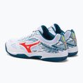 Pantofi de tenis pentru bărbați Mizuno Breakshot 3 CC alb 61GC2125 3