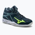 Pantofi de volei pentru bărbați Mizuno Thunder Blade 3 Mid albastru V1GA217538